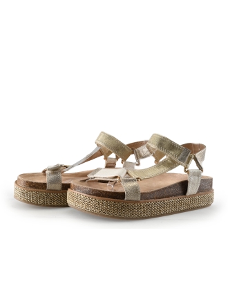 Poelman Sandalen Beige 336876
 Maat 40
 