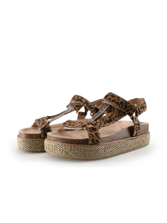 Poelman Espadrilles Bruin 337281
 Maat 38
 