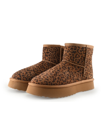 Shoecolate Enkellaarzen Cognac 337289
 Maat 40
 