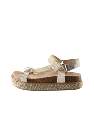 Poelman Sandalen Beige 337530
 Maat 37
 