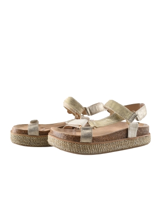 Poelman Sandalen Beige 337530
 Maat 37
 