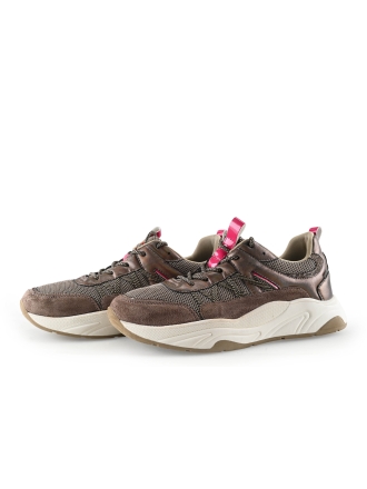 Poelman Sneakers Bruin 337665
 Maat 42
 