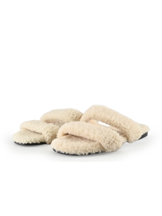 Saint Laurent Slippers Wit 338038
 Maat 40
 