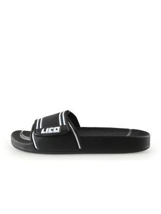 Lico Slippers Zwart 338149
 Maat 44
 