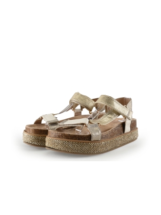Poelman Sandalen Beige 338264
 Maat 37
 