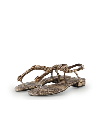 Jeffrey Campbell Sandalen Goud 338302
 Maat 37
 