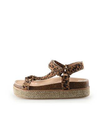 Poelman Espadrilles Bruin 338627
 Maat 38
 