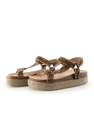 Poelman Espadrilles Bruin 338627
 Maat 38
 