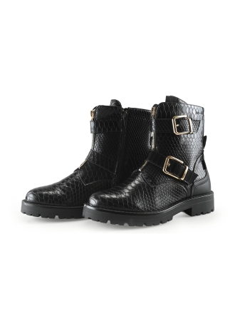 Poelman Biker boots Zwart 338777
 Maat 39
 
