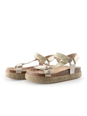 Poelman Sandalen Beige 338795
 Maat 40
 