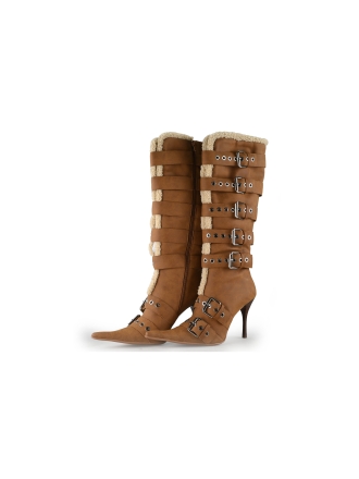 Jeffrey Campbell Laarzen Bruin 339293
 Maat 39
 