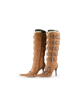 Jeffrey Campbell Laarzen Bruin 339295
 Maat 37
 