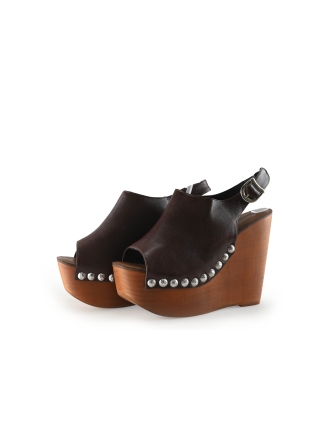 Jeffrey Campbell Sleehakken Bruin 339486
 Maat 40
 