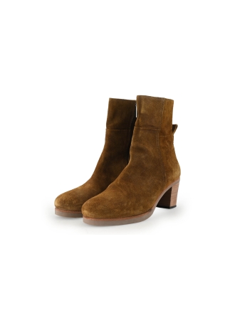 Shabbies Amsterdam Enkellaarzen Cognac 340093
 Maat 41
 