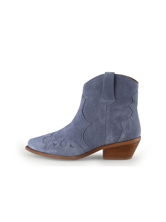 Manfield Cowboy laarzen Blauw 341341
 Maat 38
 