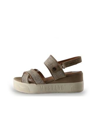 Mustang Sandalen Beige 342075
 Maat 40
 