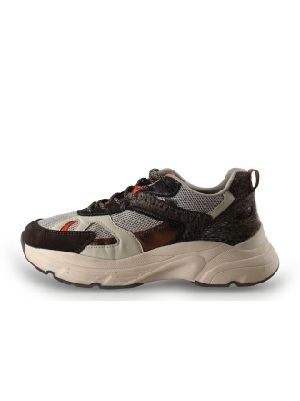 Poelman Sneakers Bruin 342105
 Maat 39
 