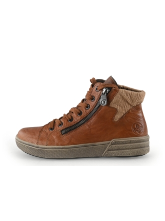 Rieker Hoge sneakers Cognac 342519
 Maat 37
 