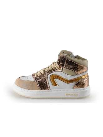 Pinocchio Hoge sneakers Beige 343768
 Maat 25
 