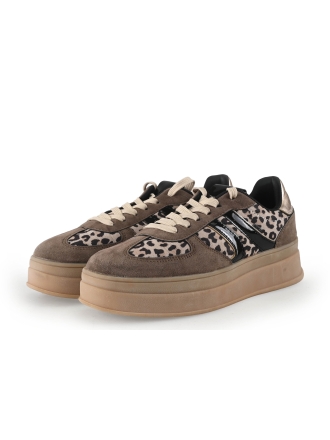 Poelman Sneakers Bruin 344121
 Maat 39
 