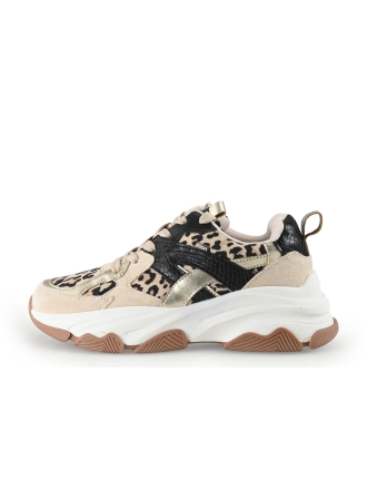 Poelman Sneakers Beige 344539
 Maat 38
 