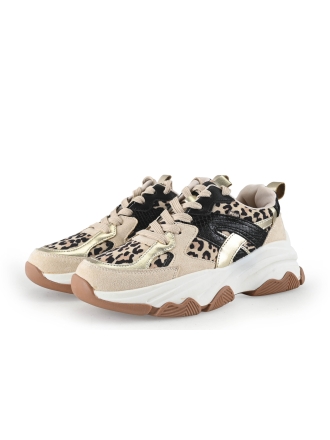 Poelman Sneakers Beige 344539
 Maat 38
 