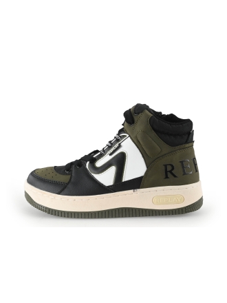 Replay Hoge sneakers Groen 344919
 Maat 36
 