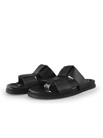 Manfield Slippers Zwart 348677
 Maat 43
 