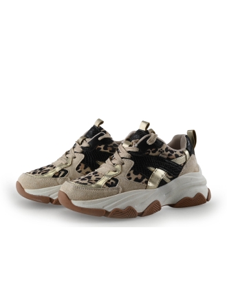 Poelman Sneakers Beige 348948
 Maat 33
 