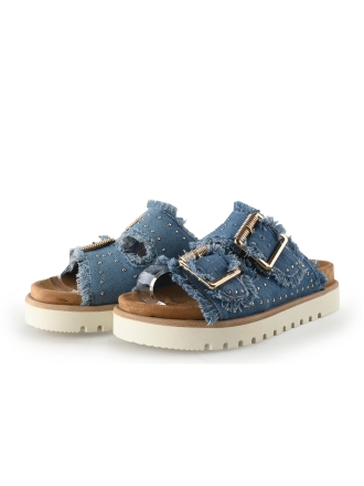 Mustang Slippers Blauw 349336
 Maat 38
 