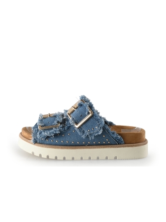 Mustang Slippers Blauw 349337
 Maat 37
 
