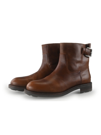 Shabbies Amsterdam Enkellaarzen Cognac 350546
 Maat 42
 