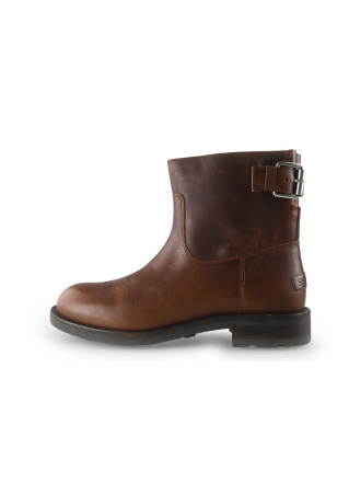 Shabbies Amsterdam Enkellaarzen Cognac 350553
 Maat 42
 