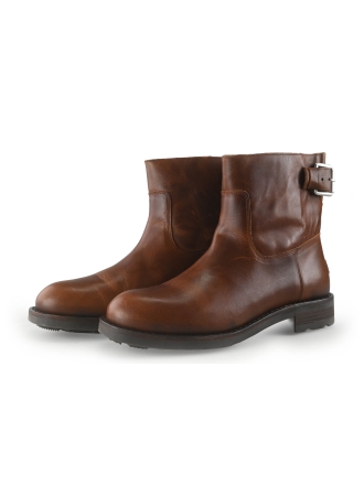 Shabbies Amsterdam Enkellaarzen Cognac 350557
 Maat 42
 