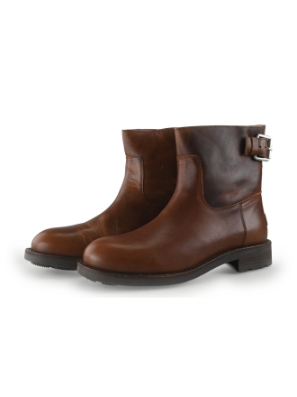 Shabbies Amsterdam Enkellaarzen Cognac 350568
 Maat 42
 