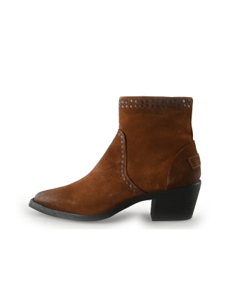 Shabbies Amsterdam Enkellaarzen Cognac 350973
 Maat 39
 