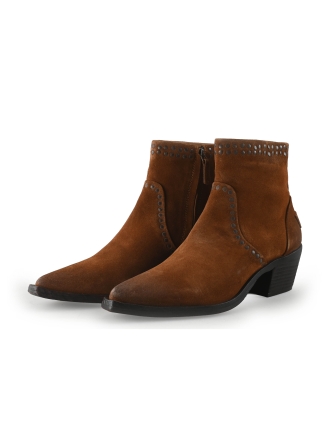 Shabbies Amsterdam Enkellaarzen Cognac 350973
 Maat 39
 