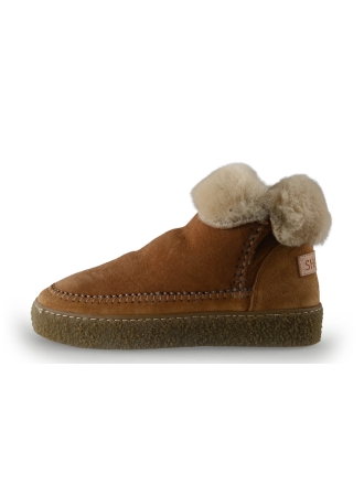 Shabbies Amsterdam Enkellaarzen Cognac 351003
 Maat 38
 