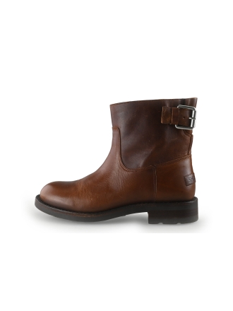 Shabbies Amsterdam Enkellaarzen Cognac 351020
 Maat 39
 