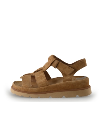 Shabbies Amsterdam Sandalen Cognac 351095
 Maat 40
 