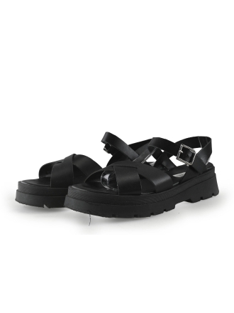 Manfield Sandalen Zwart 351112
 Maat 42
 