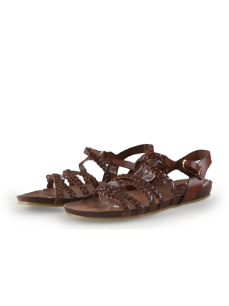 Fred de La Bretoniere Sandalen Cognac 352183
 Maat 40
 