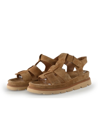 Shabbies Amsterdam Sandalen Cognac 352231
 Maat 39
 