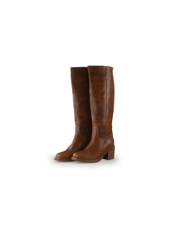 Shabbies Amsterdam Laarzen Cognac 352292
 Maat 38
 