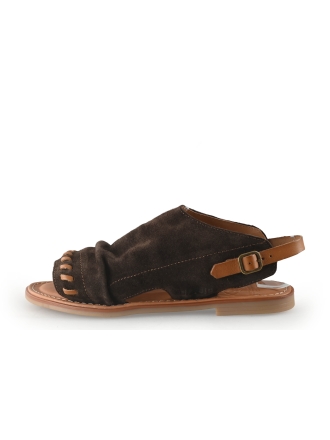 Shabbies Amsterdam Sandalen Bruin 352366
 Maat 38
 