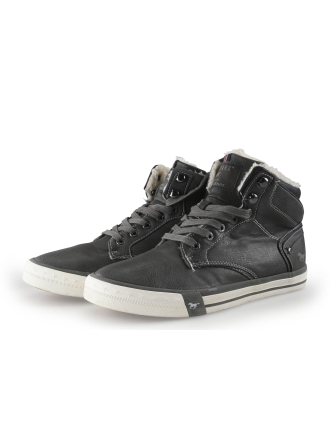 Mustang Hoge sneakers Grijs 352478
 Maat 41
 