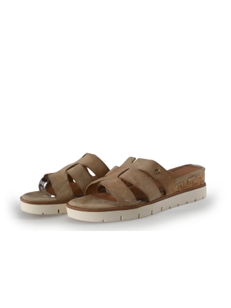 Manfield Slippers Beige 352570
 Maat 39
 