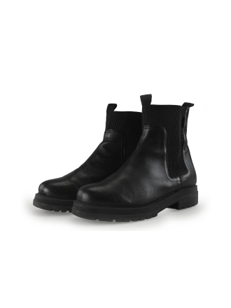 Manfield Chelsea boots Zwart 352742
 Maat 40
 
