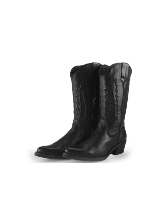 Manfield Cowboy laarzen Zwart 352747
 Maat 41
 