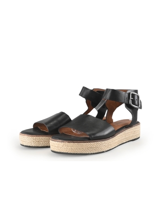 Manfield Sandalen Zwart 352827
 Maat 39
 